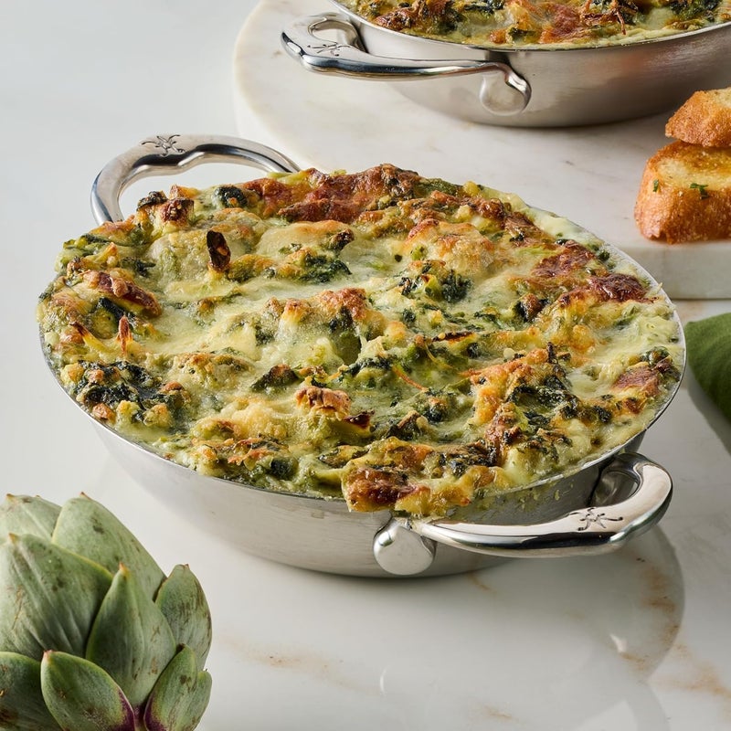 Hestan Provisions - Oval au Gratin Dish, Small Clad Stainless Steel, (6 x 8") - Image 3